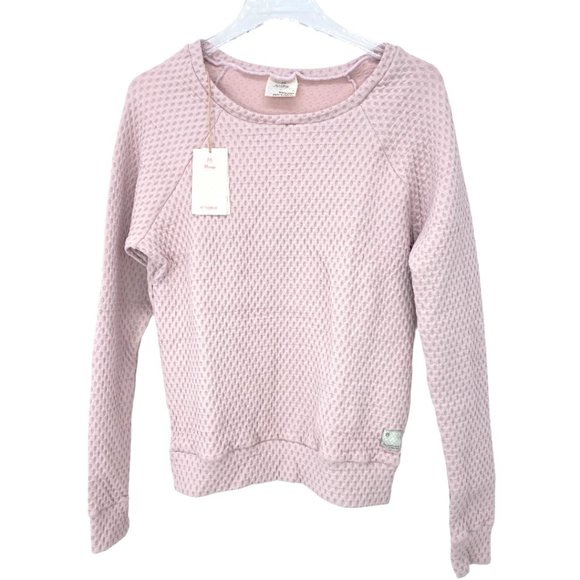 Maaji Noon Peach Quilted Cropped Sweatshirt Pink - Picture 5 of 10
